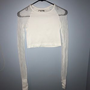 NWOT trendy mesh workout top